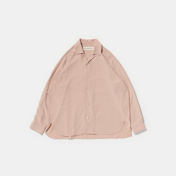 LONG SLEEVE CAMP COLLAR SHIRT B|POLYPLOID OFFICIAL ONLINE SHOP