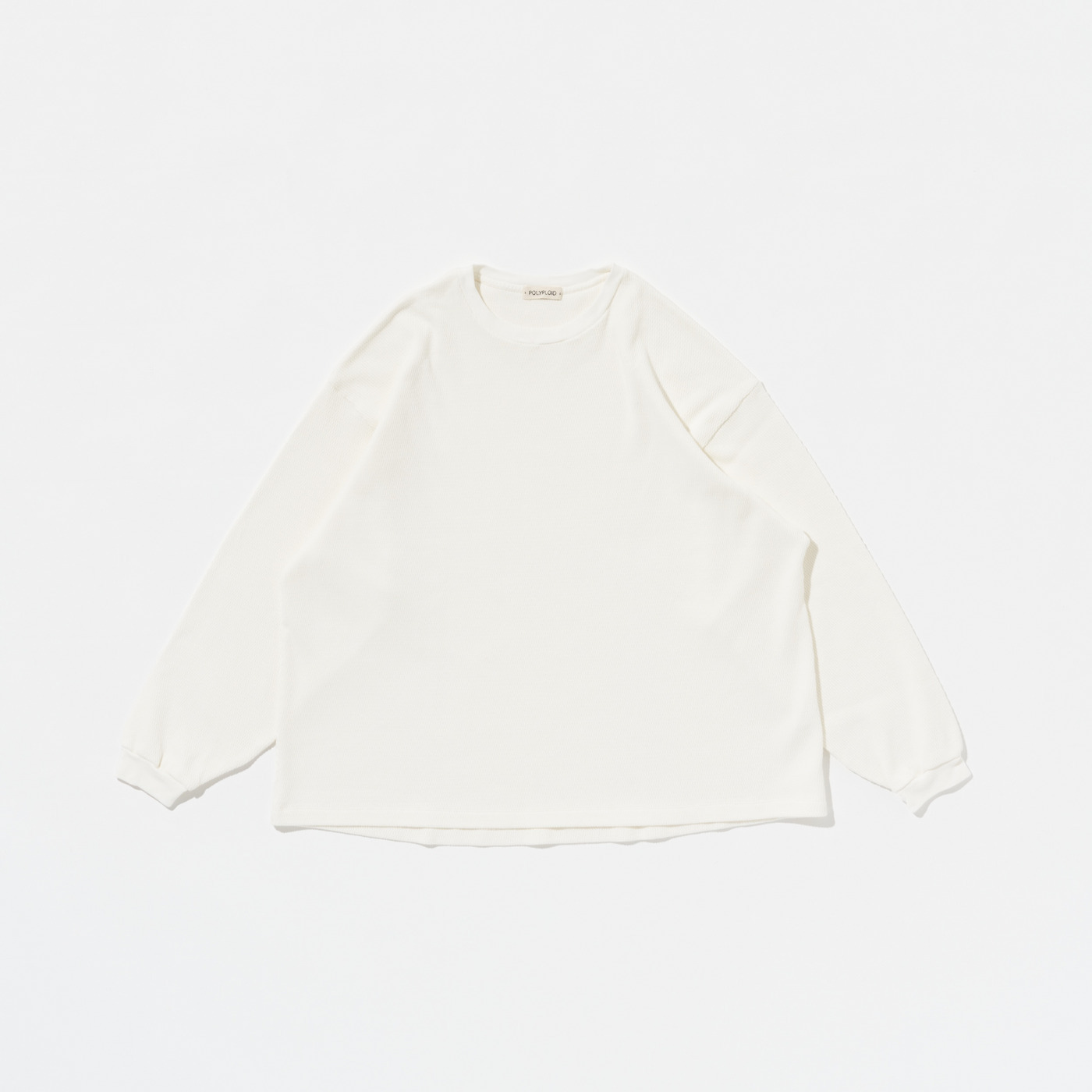 トップス POLYPLOID OVERSIZE LONGSLEEVE C White POLYPLOID / OVERSIZE LONGSLEEVE C | THE LIBRARY（ザ ライブ